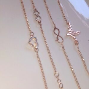 Bracelets set gold plated